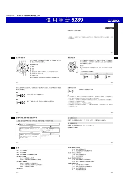 casio 卡西欧 5289